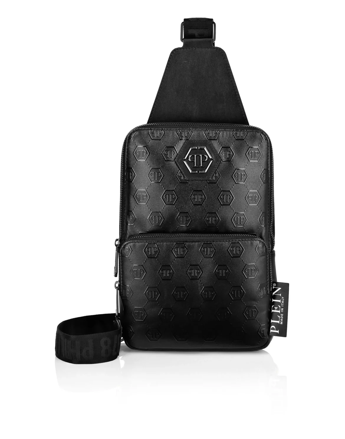 Nappa Cross Body Bag Embossed Monogram, цвет: Черный