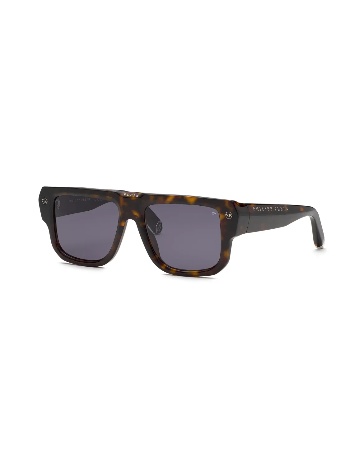Sunglasses Plein Hexagon Camou, цвет: Коричневый