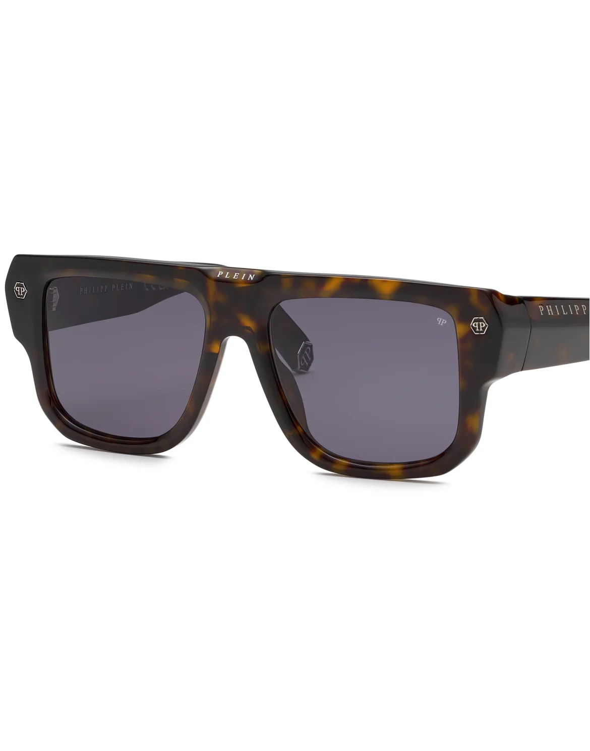 Sunglasses Plein Hexagon Camou, цвет: Коричневый