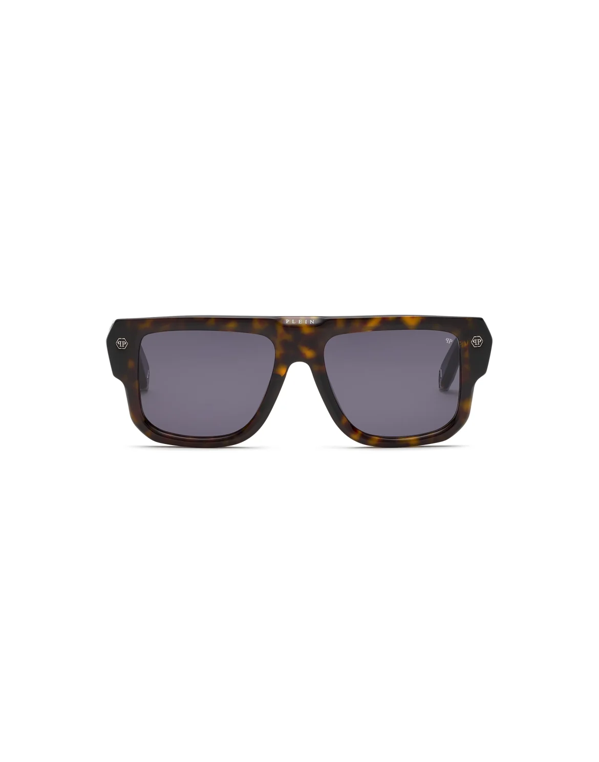 Sunglasses Plein Hexagon Camou, цвет: Коричневый