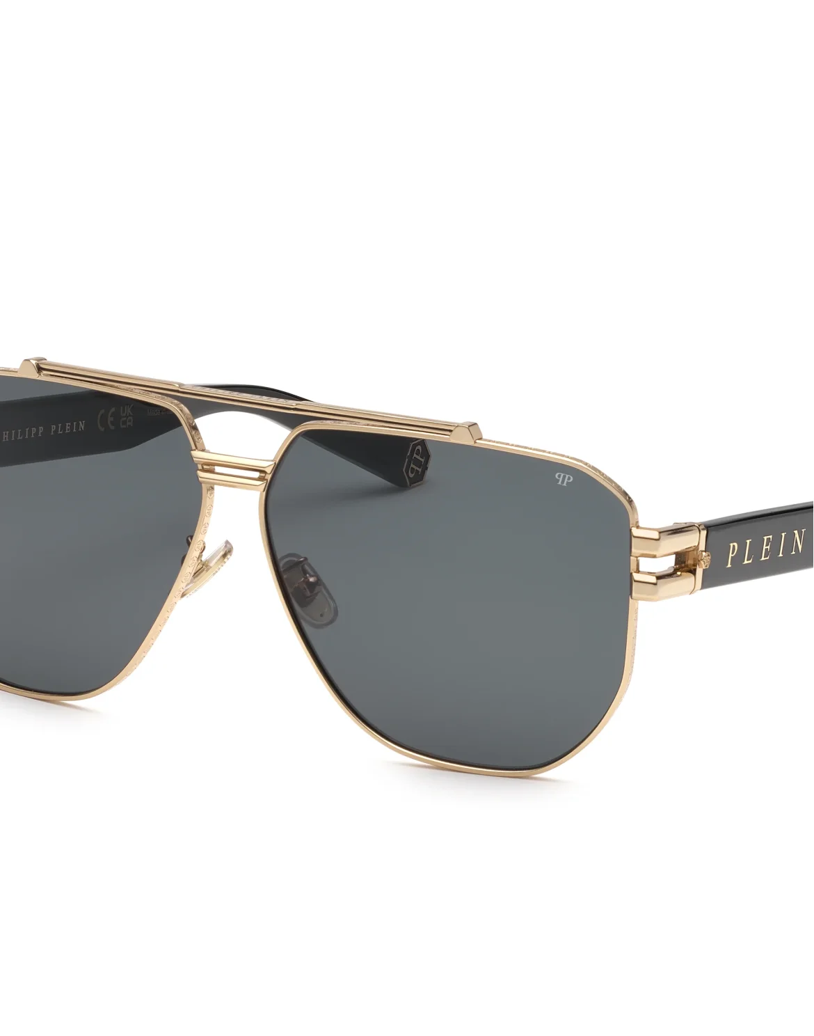 Sunglasses Plein Icon, цвет: Черный