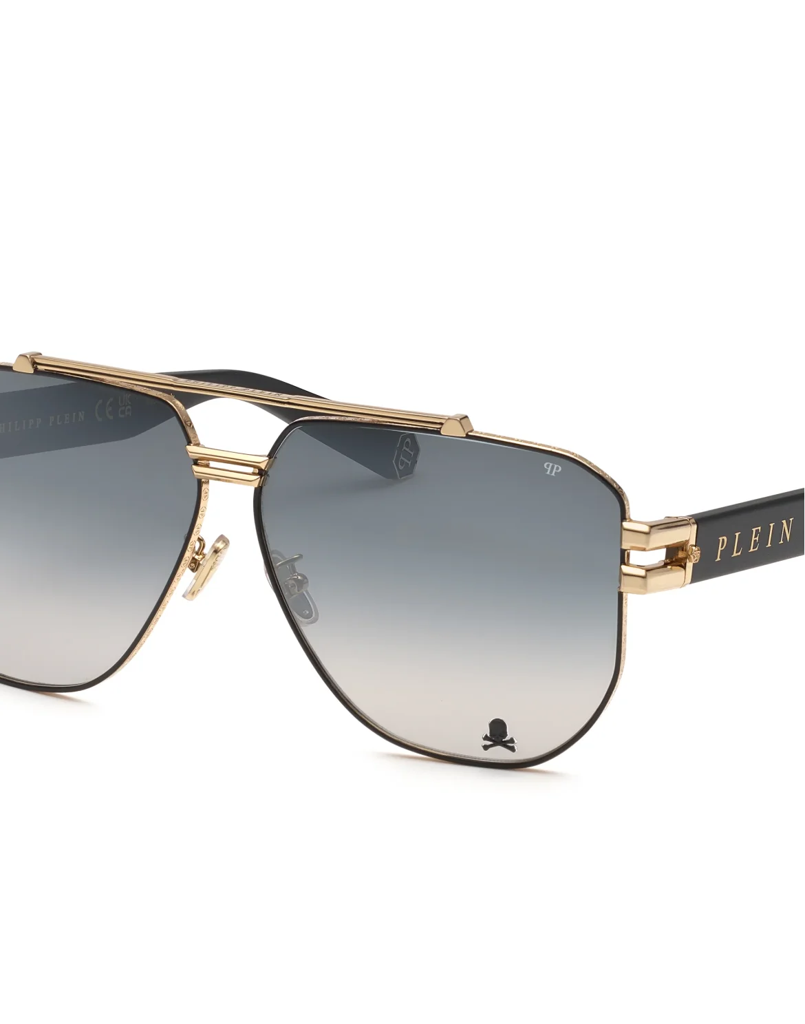 Sunglasses Plein Icon, цвет: Черный