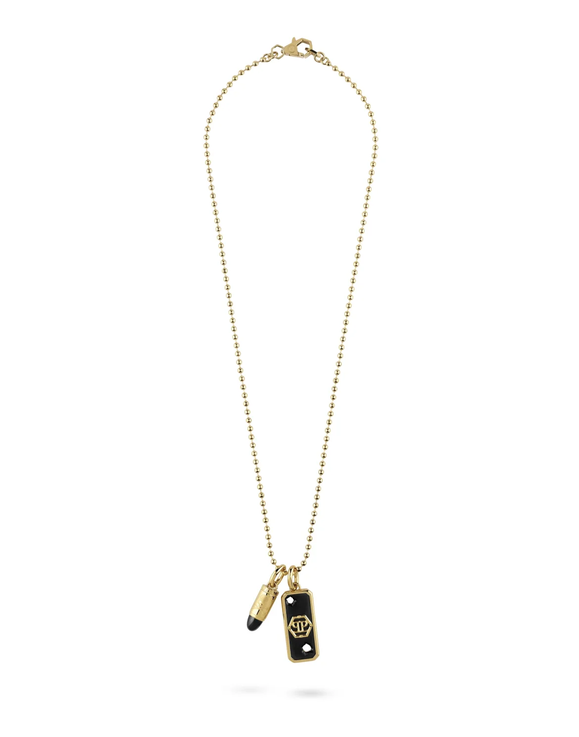 Yellow Gold Long Chain Necklace PP BULLET, цвет: Золотой