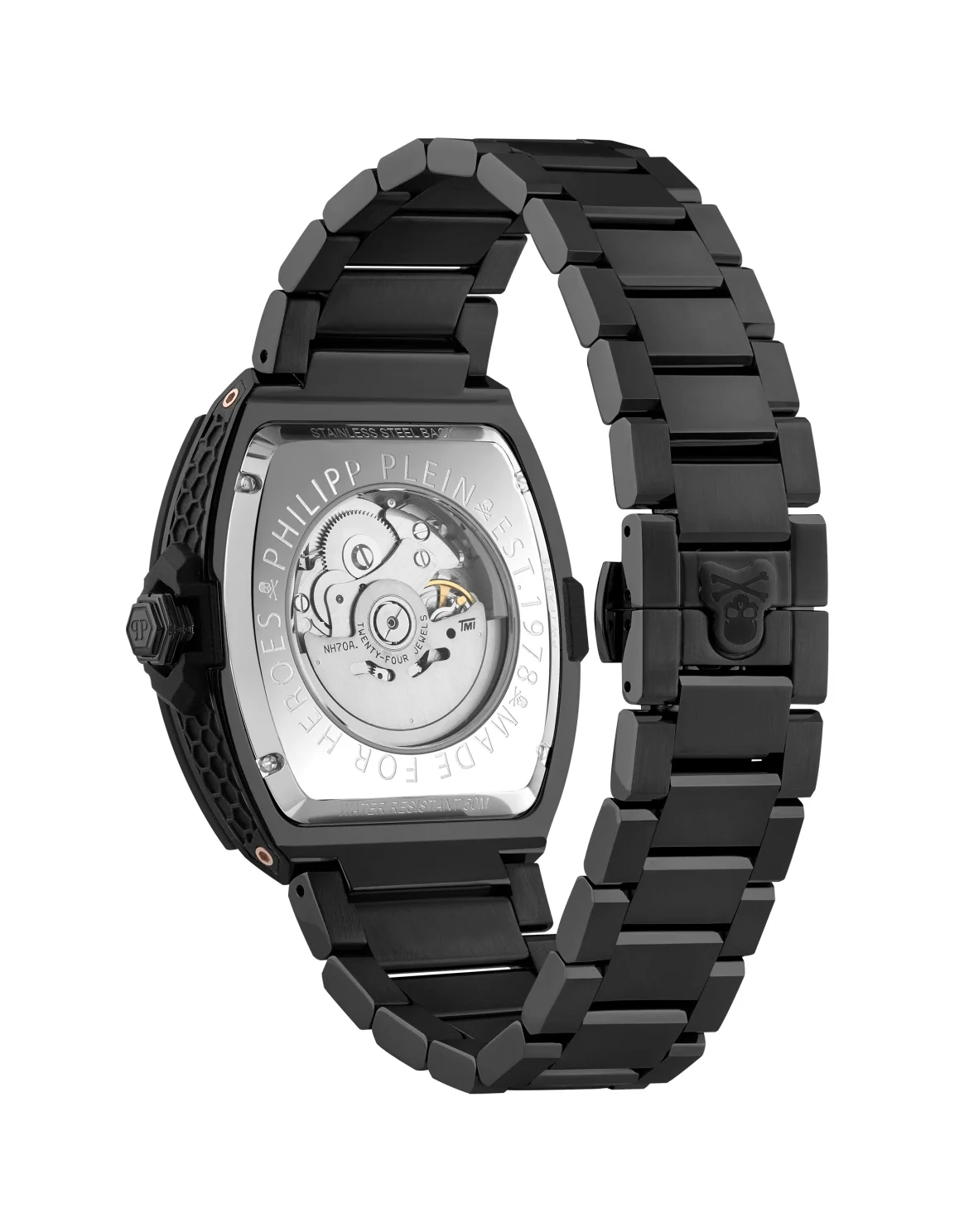 Stainless Steel THE $KELETON 2.0 Watches, цвет: Черный