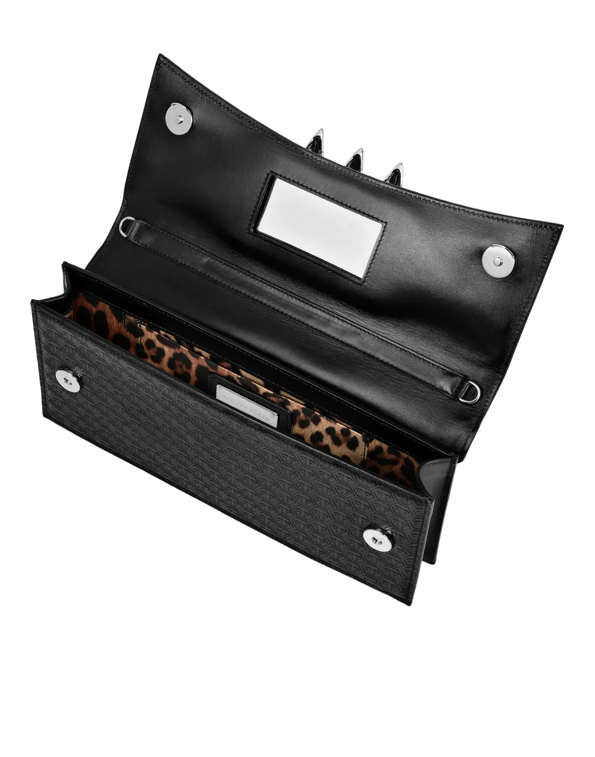 Nappa Leather Baguette Monogram, цвет: Черный