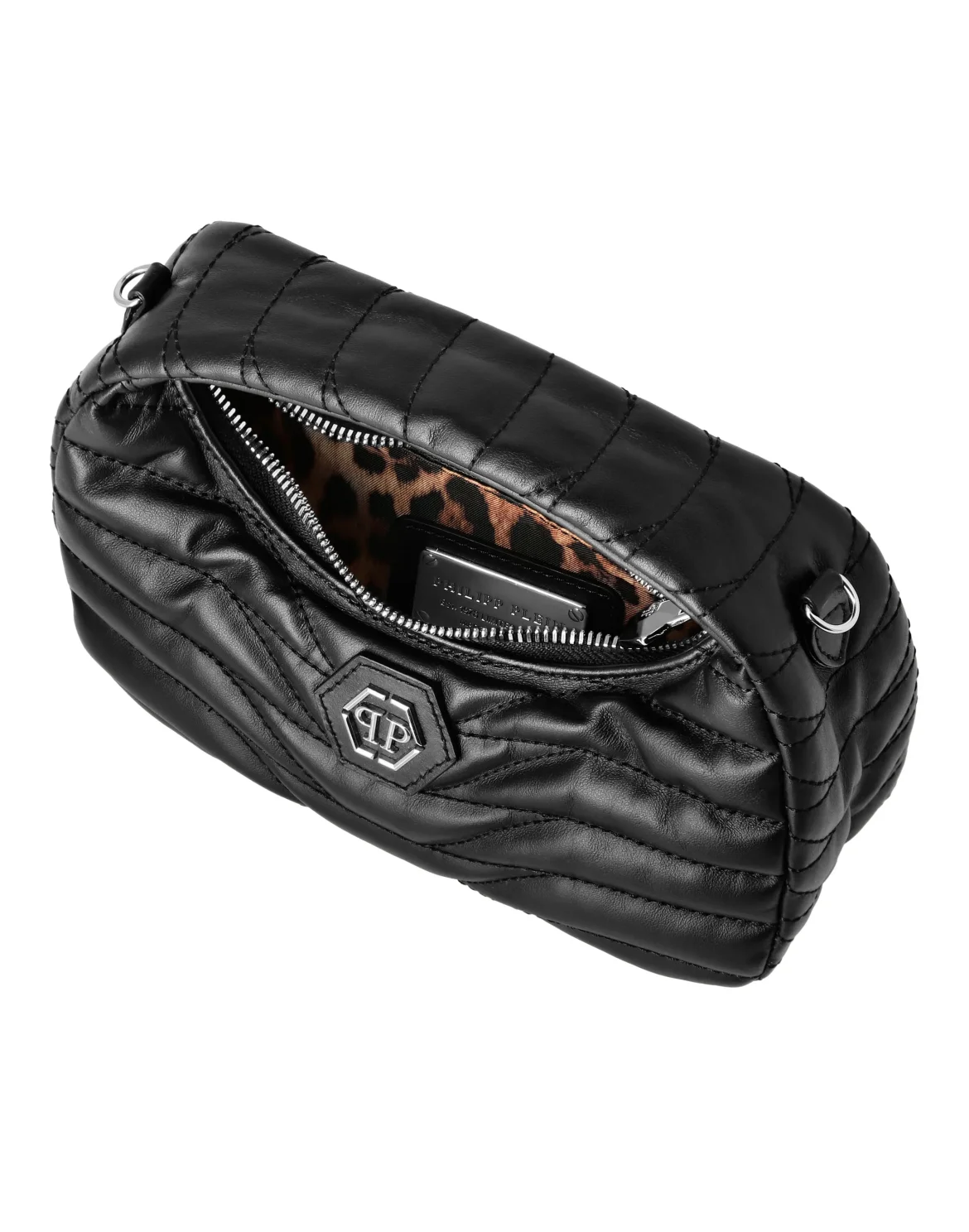 Nappa Leather Handle Bag Matelasse, цвет: Черный