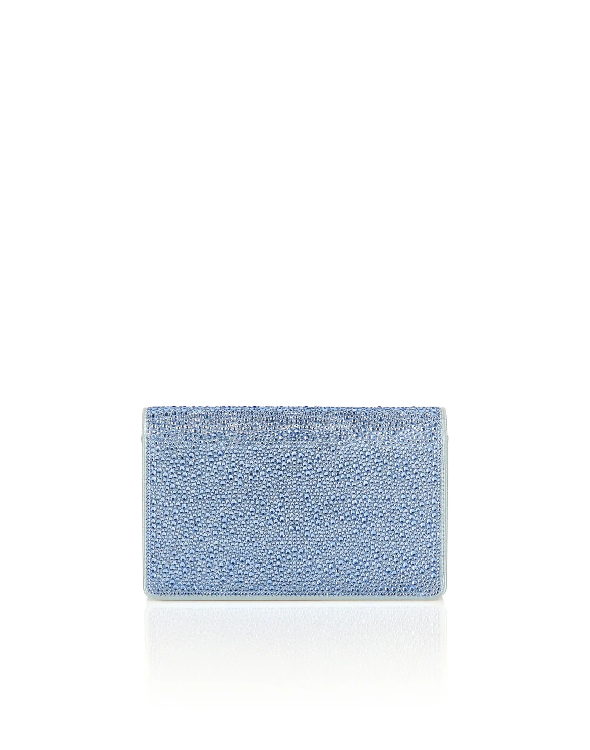 Suede Mini Shoulder Strass Hexagon, цвет: Голубой