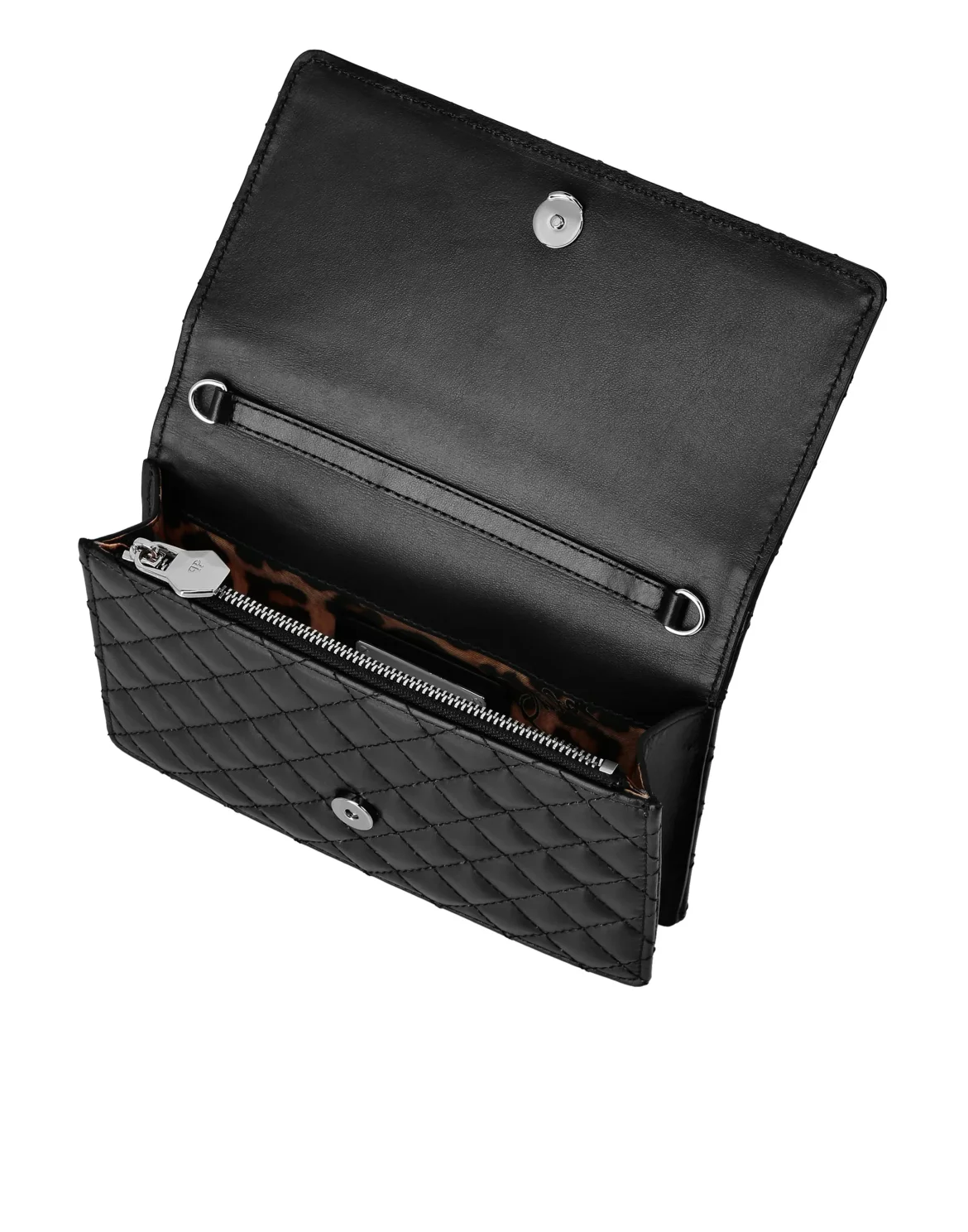 Nappa Leather Mini Shoulder Matelasse, цвет: Черный