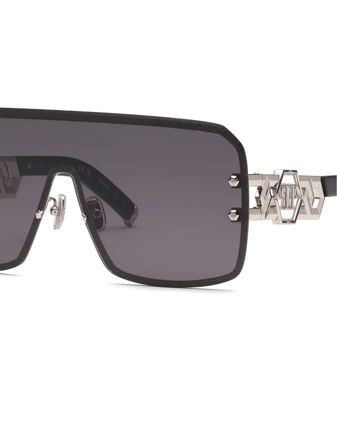Sunglasses Plein Icon Edge, цвет: Черный