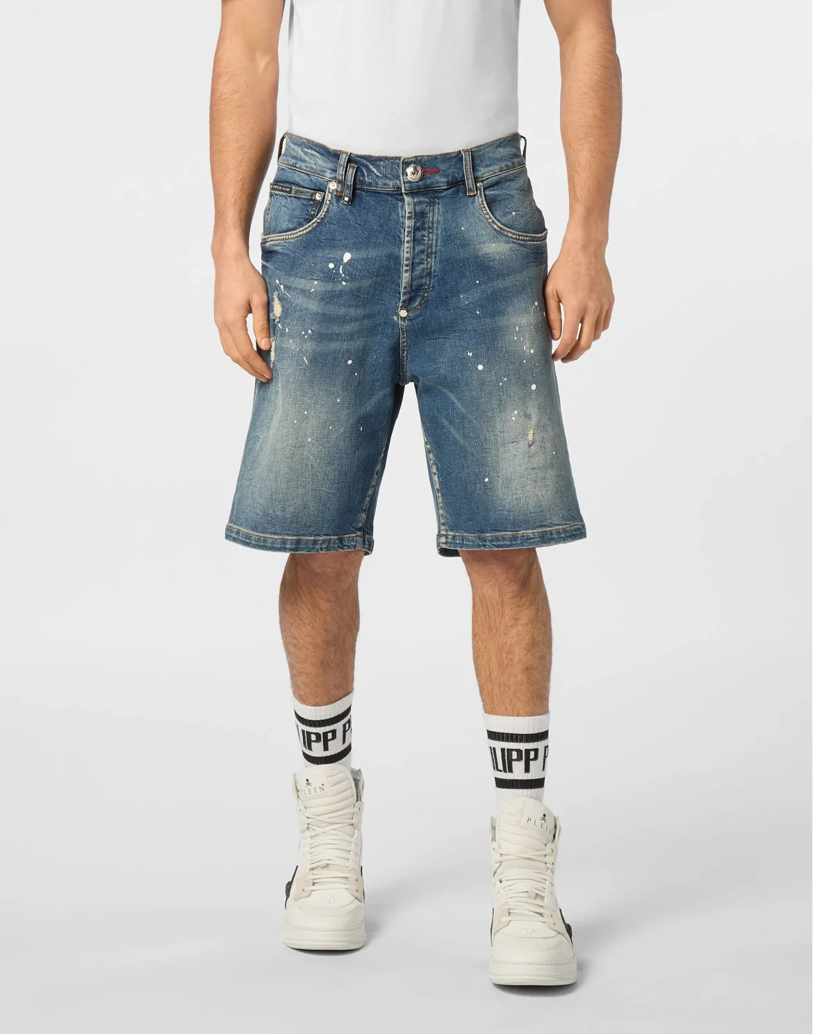 Denim Shorts Formentera Skull, цвет: Голубой