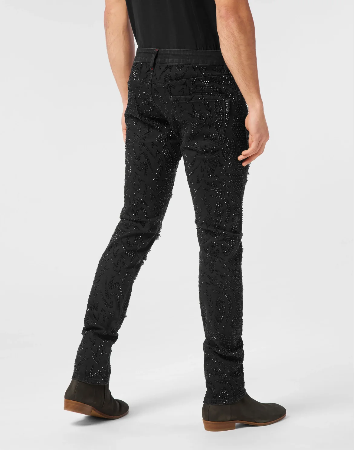 Denim Trousers Rock Star Tribal Strass, цвет: Черный