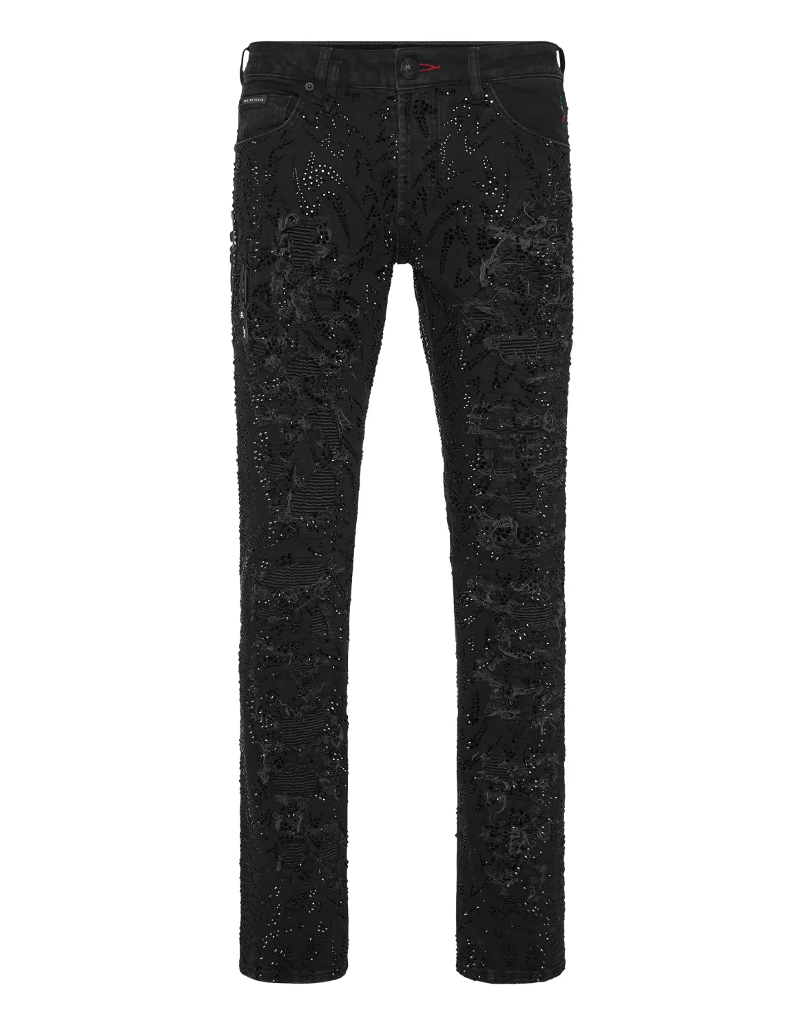 Denim Trousers Rock Star Tribal Strass, цвет: Черный