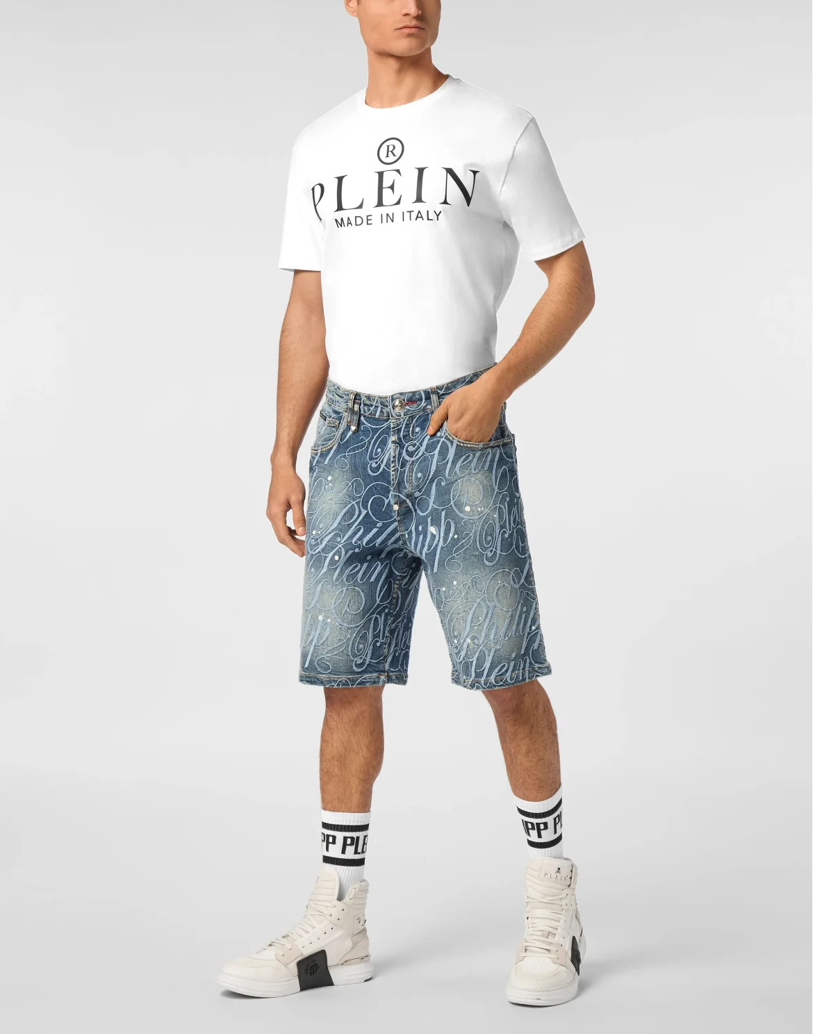 Denim Shorts Formentera Logo, цвет: Голубой