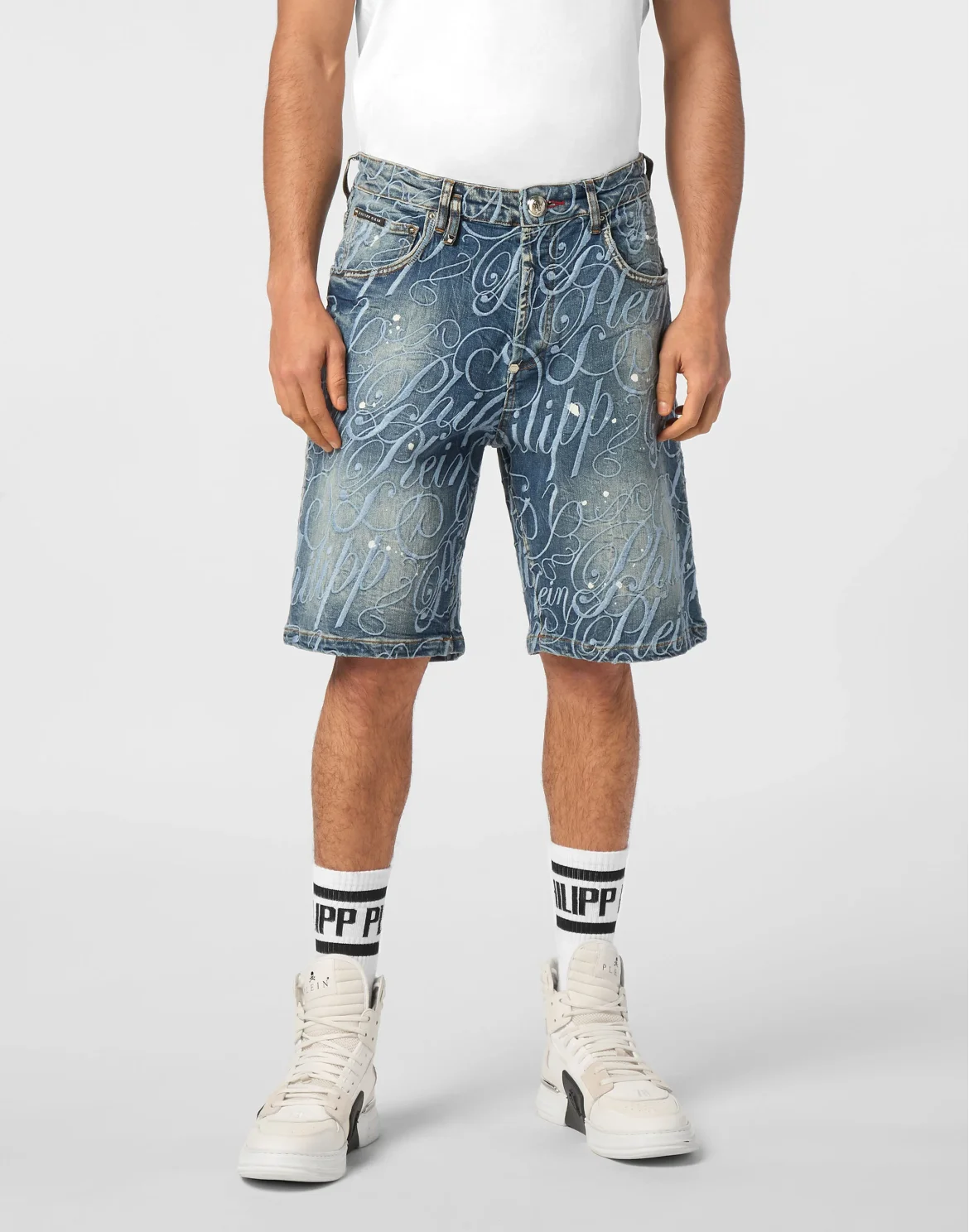 Denim Shorts Formentera Logo, цвет: Голубой