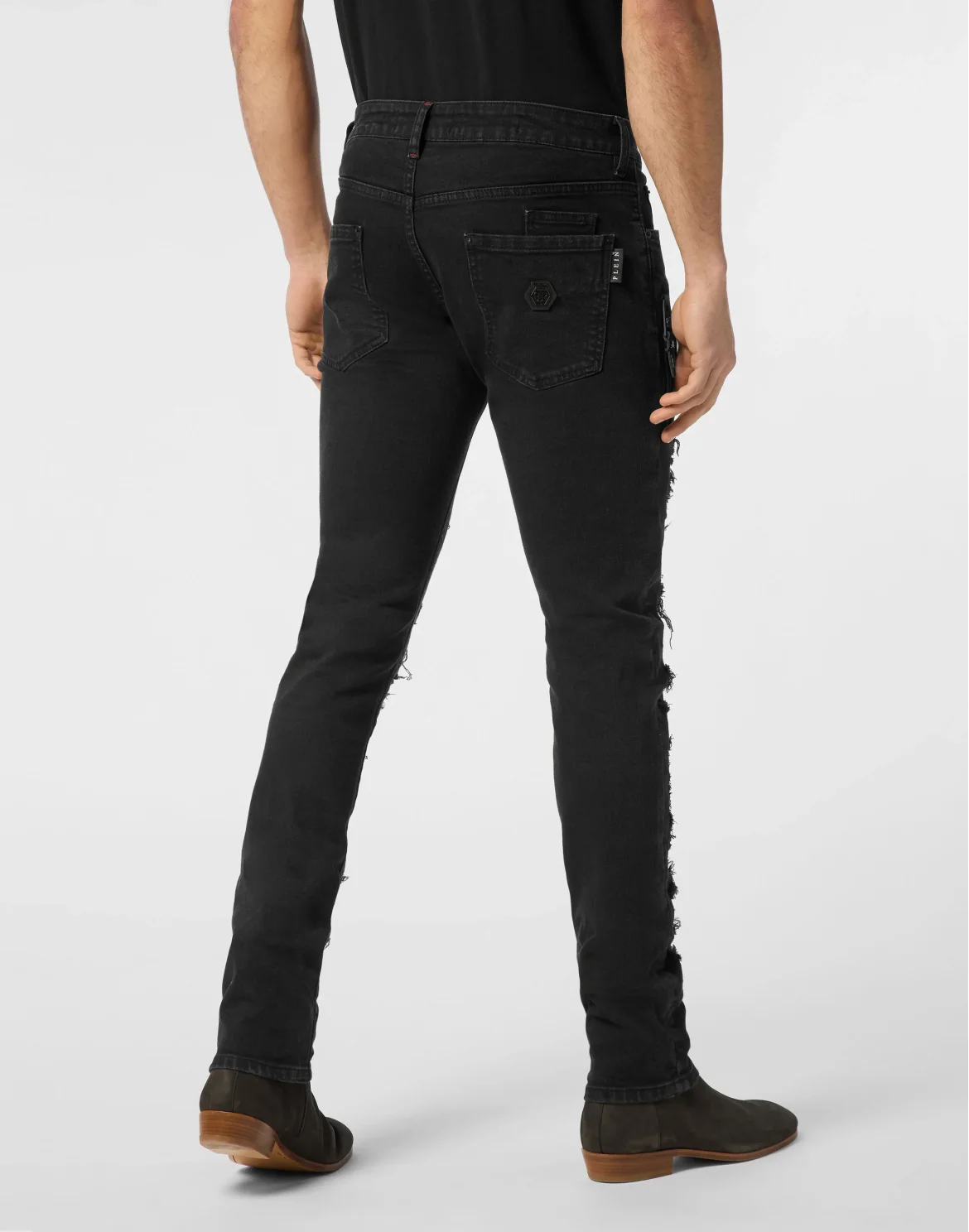 Denim Trousers Rock Star Strass, цвет: Черный