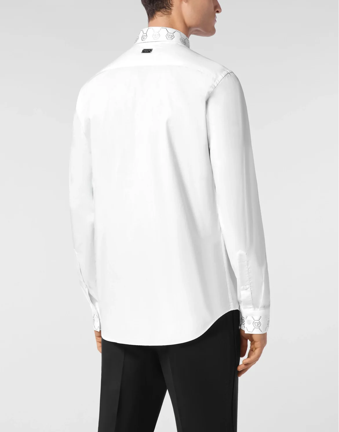 Shirt Sugar Daddy Cut LS Monogram Strass, цвет: Белый
