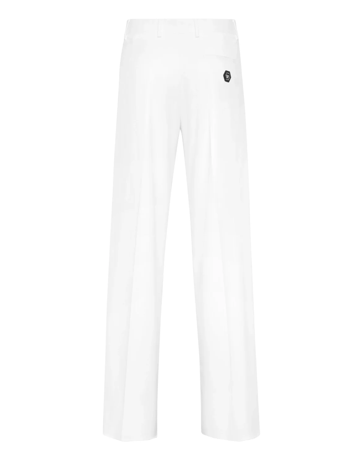 Wool Wide Leg Trousers, цвет: Белый