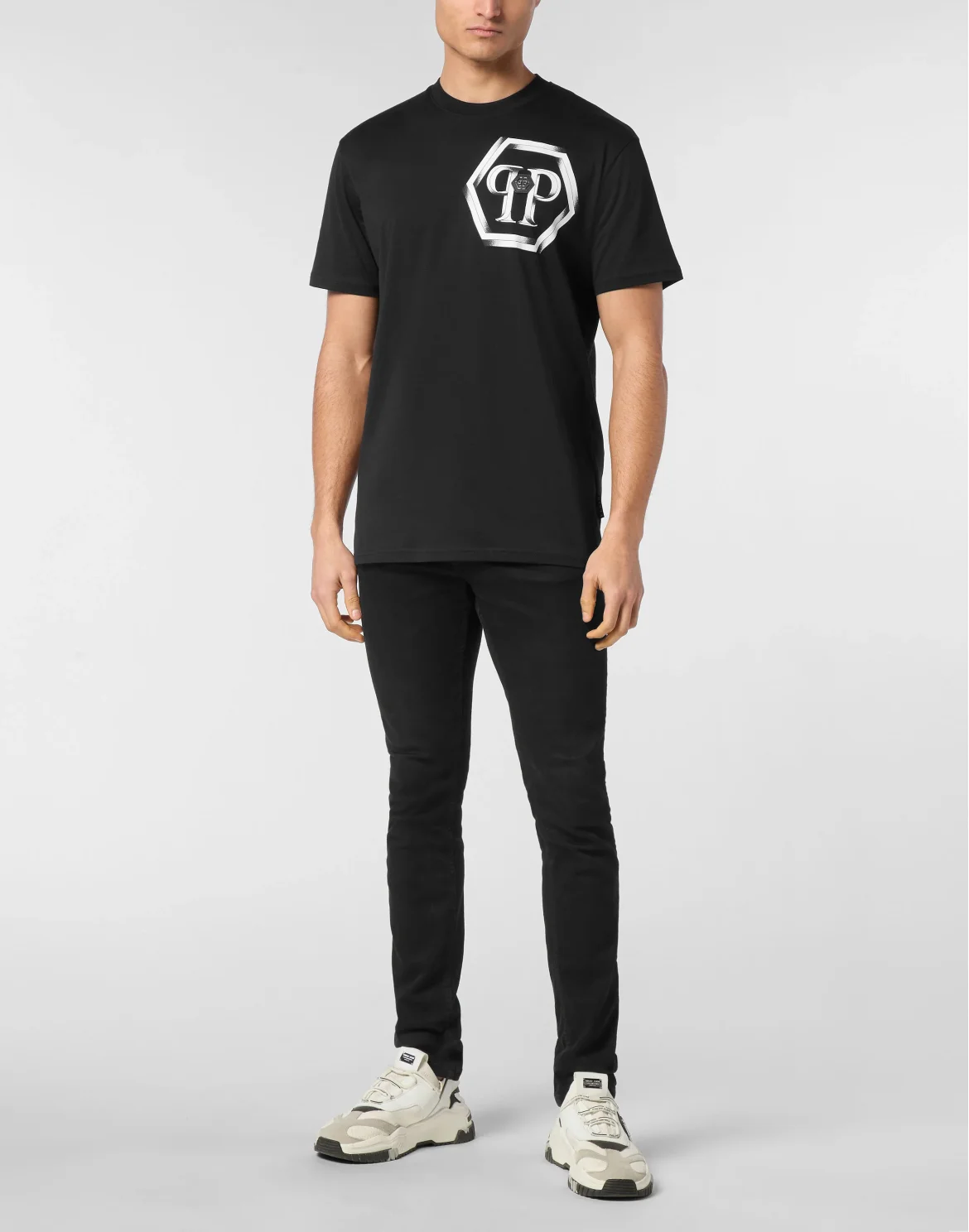 T-shirt Round Neck SS Hexagon, цвет: Черный