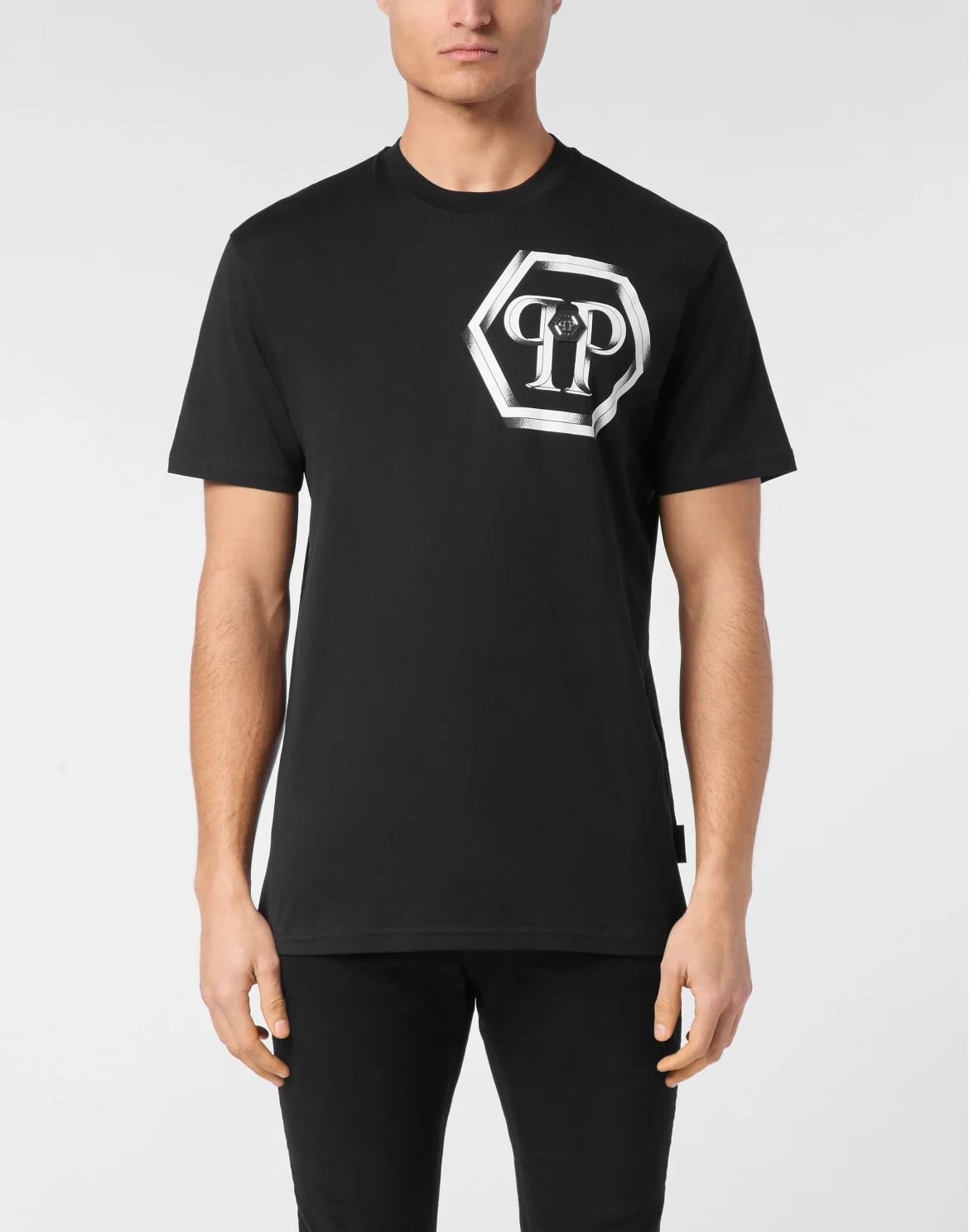 T-shirt Round Neck SS Hexagon, цвет: Черный