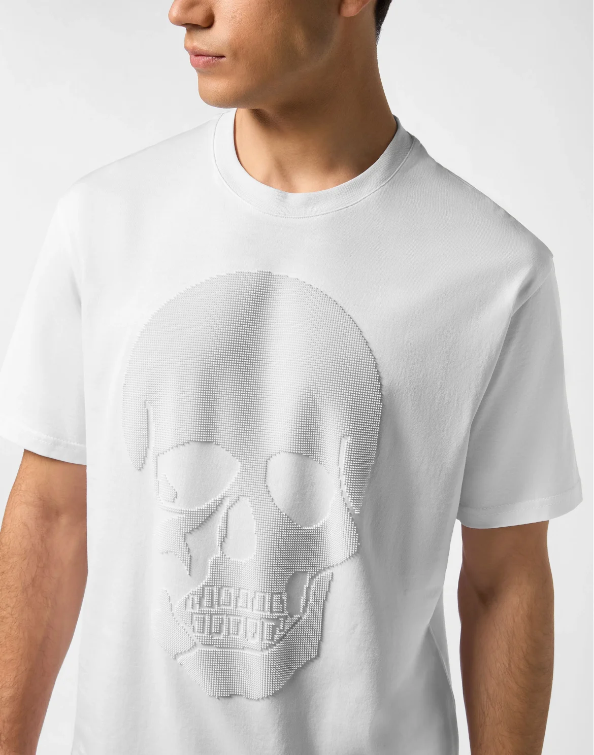 Jersey T-shirt Round Neck SS Skull, цвет: Белый