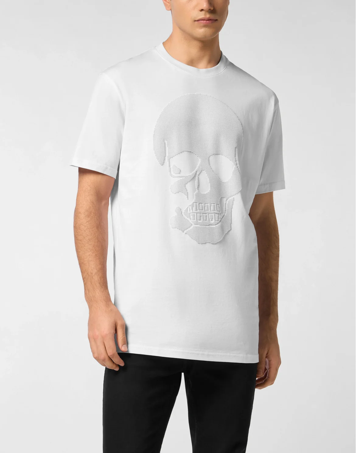 Jersey T-shirt Round Neck SS Skull, цвет: Белый