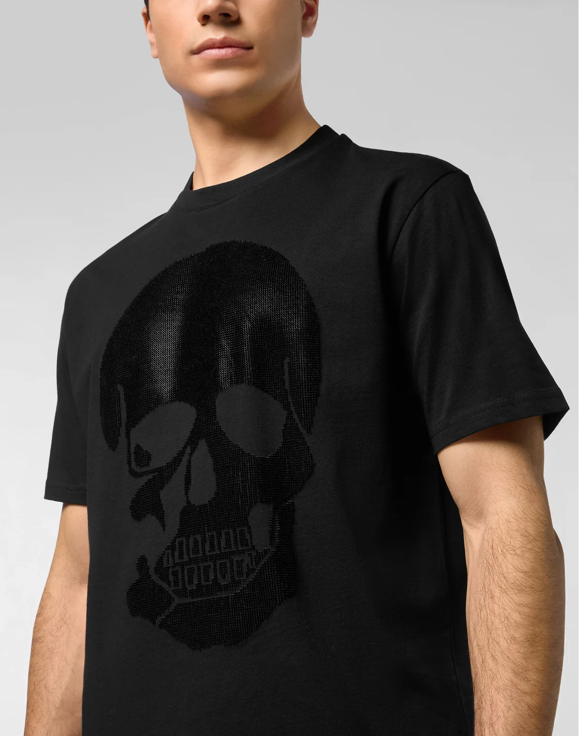 Jersey T-shirt Round Neck SS Skull, цвет: Черный