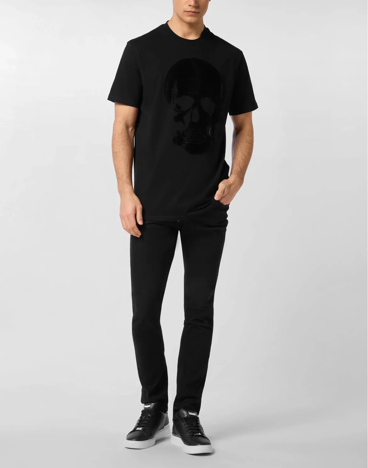 Jersey T-shirt Round Neck SS Skull, цвет: Черный