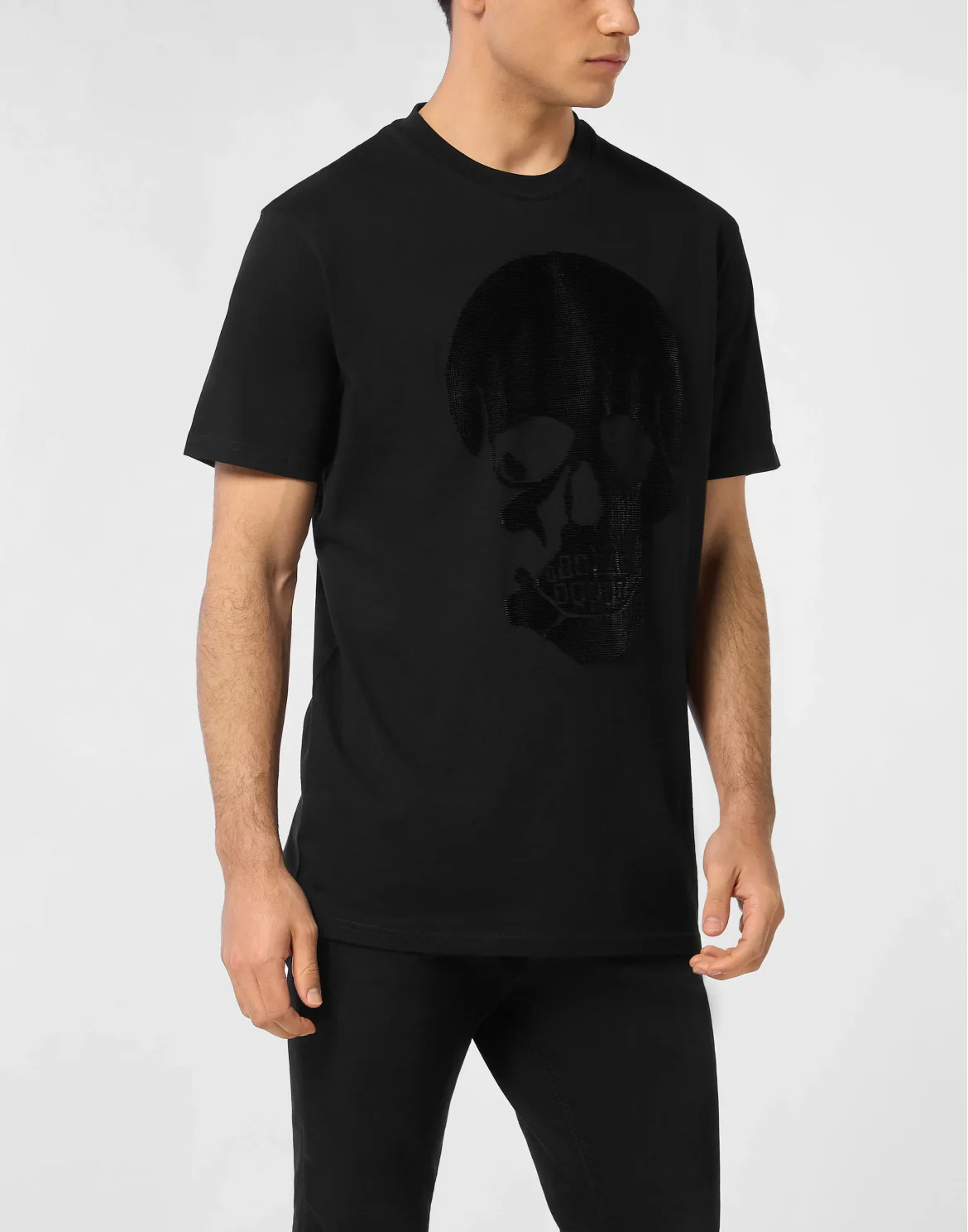 Jersey T-shirt Round Neck SS Skull, цвет: Черный
