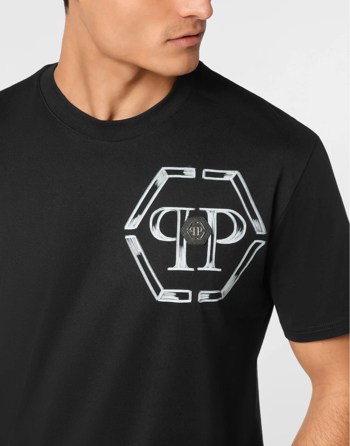 Jersey T-shirt Round Neck SS Hexagon, цвет: Черный