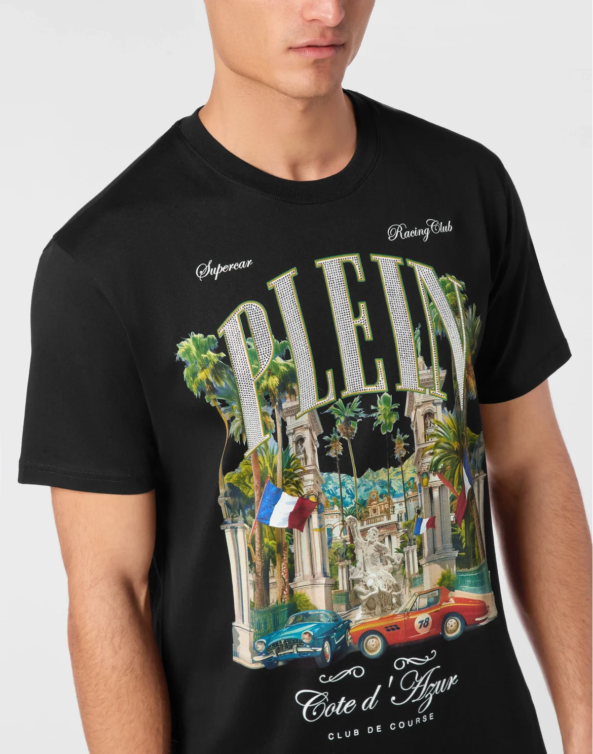 T-shirt Round Neck SS Club The Course Stones, цвет: Черный