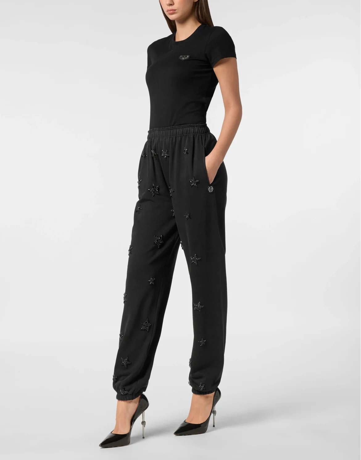 Jersey Jogging Pants Stars, цвет: Черный