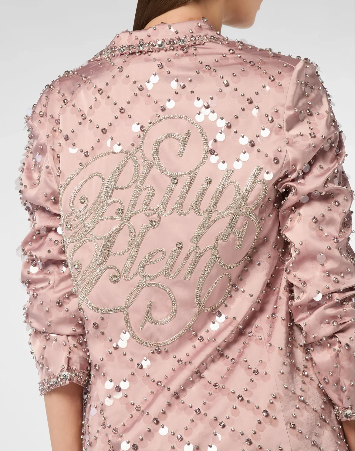 Blazer Boyfriend Fit Plein Paillettes, цвет: Бежевый