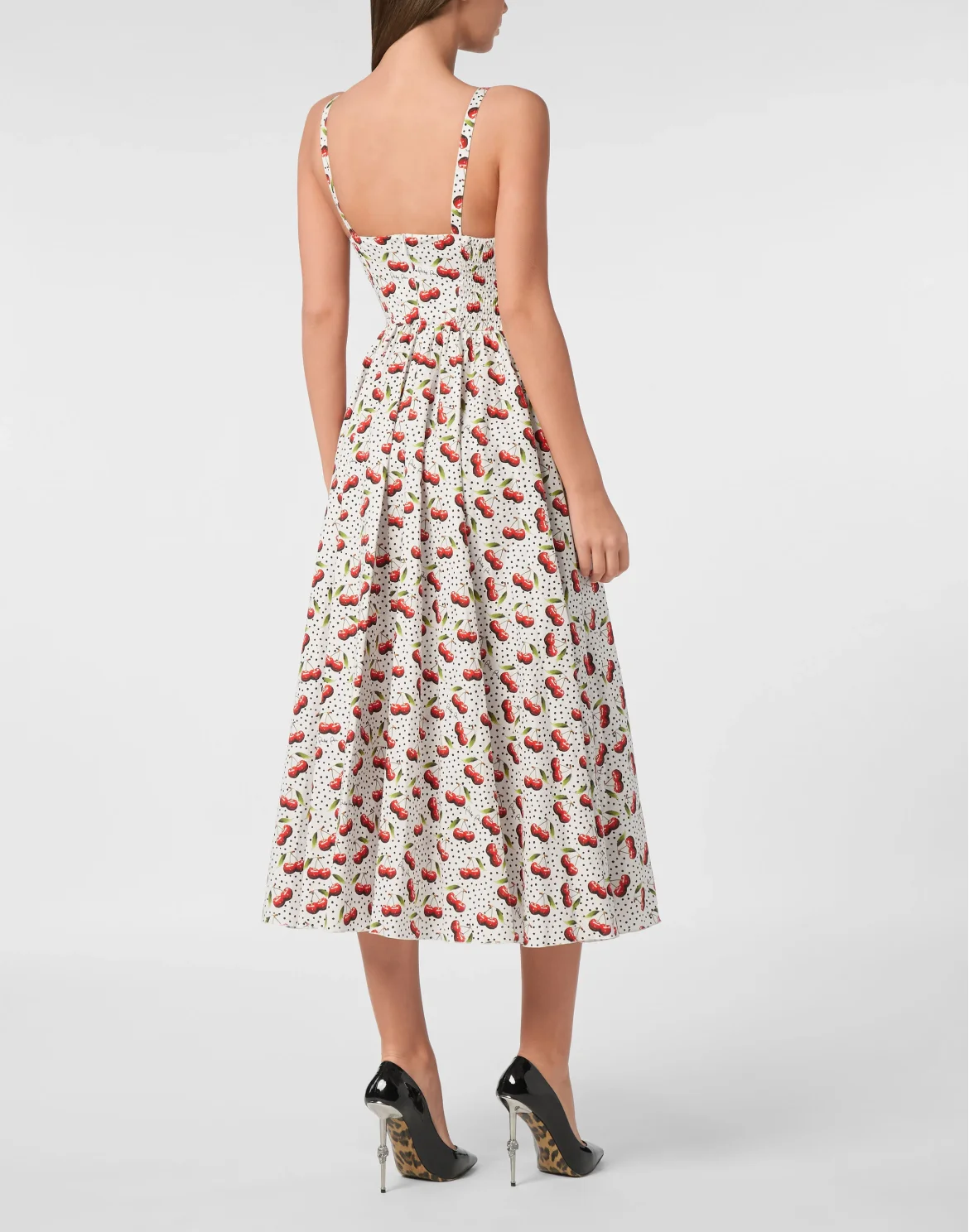 Long Dress Cherries, цвет: Белый