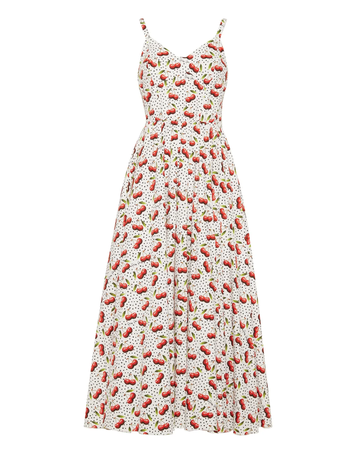 Long Dress Cherries, цвет: Белый