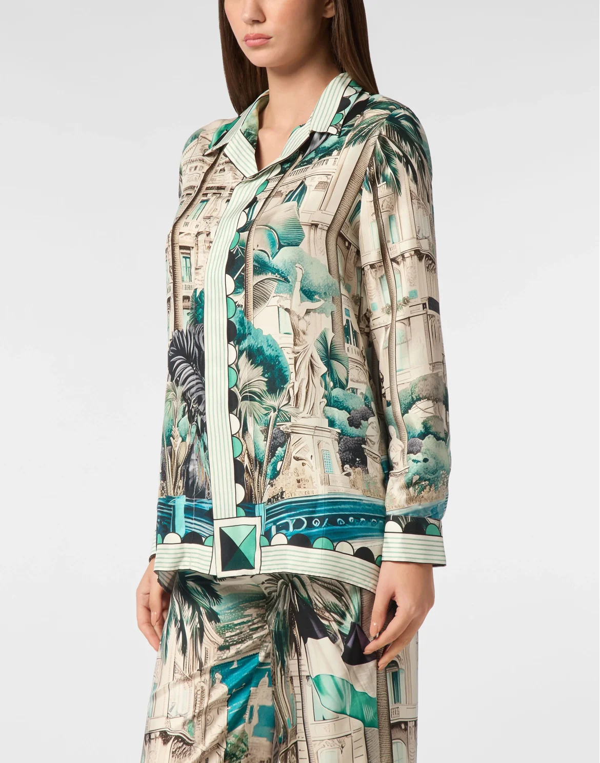 Shirt LS Bowling Cut, цвет: Зеленый