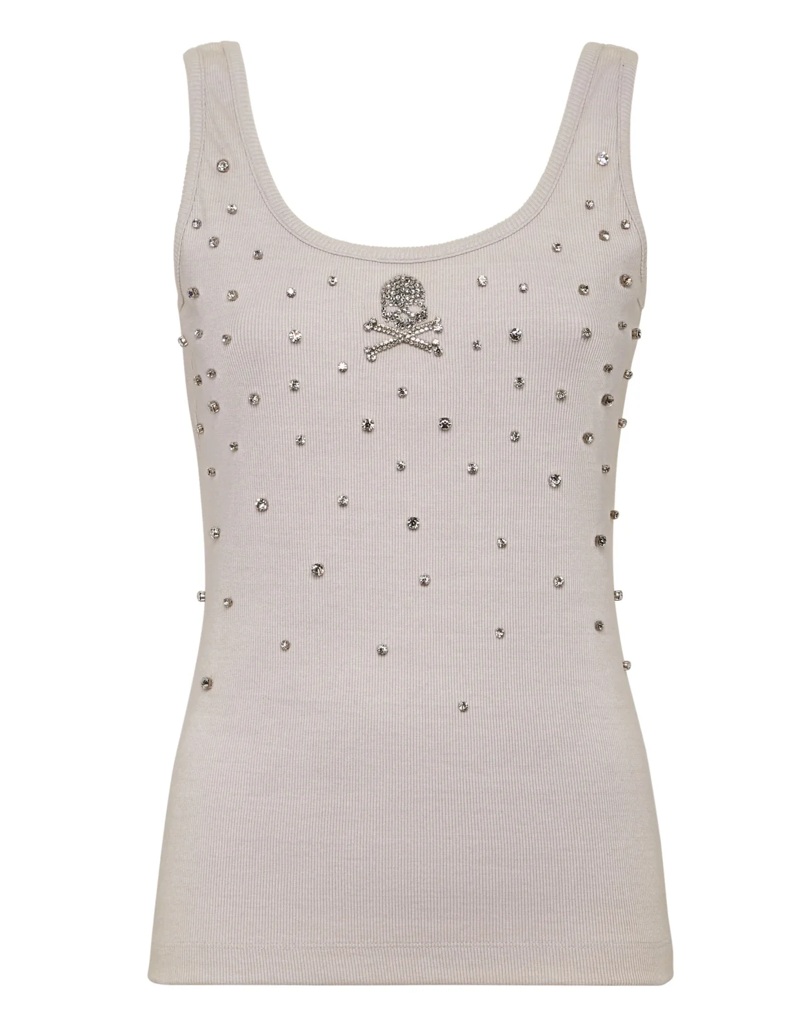 Jersey Rib Tank top Stones, цвет: Серый