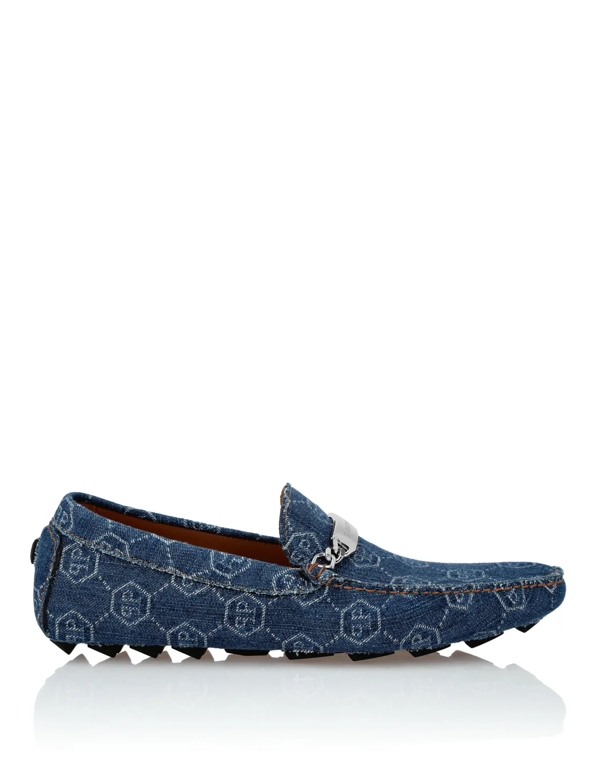 Denim Moccasin Monogram, цвет: Синий