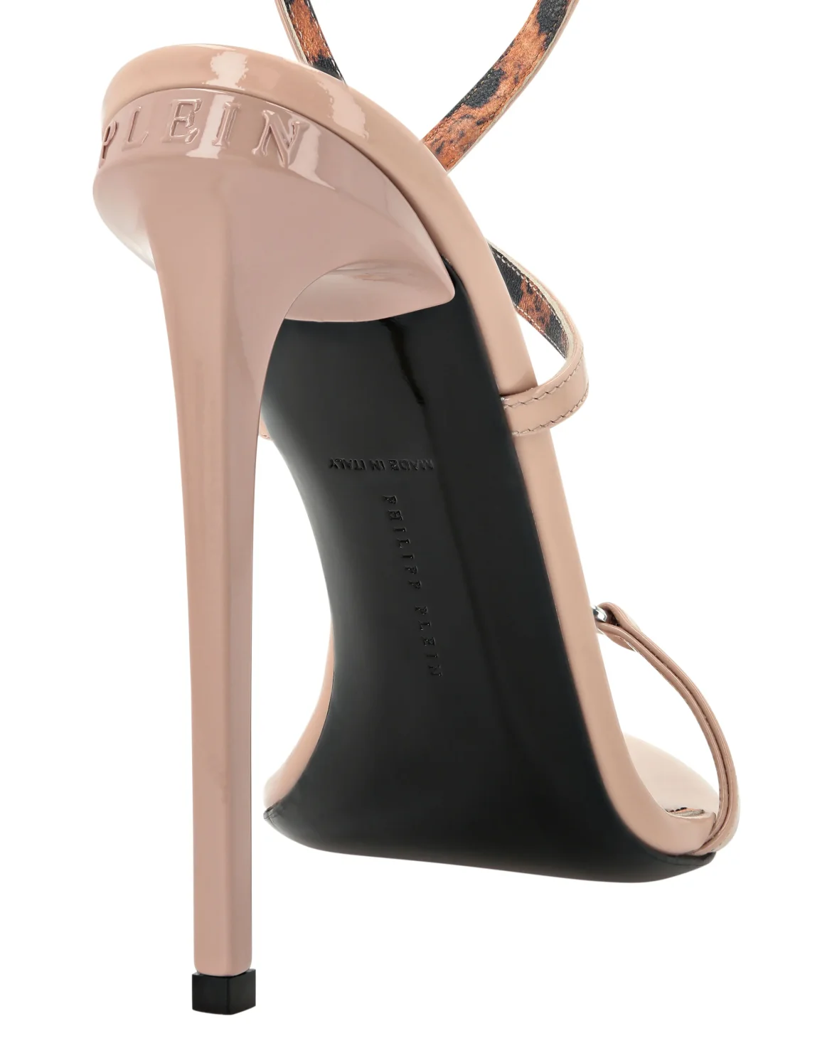 Leather Sandals High Heels, цвет: Бежевый