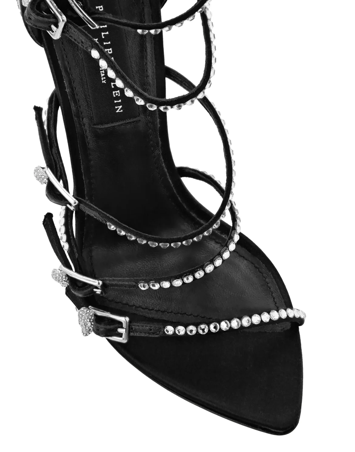 Sandals High Heels Mignon Strass, цвет: Черный