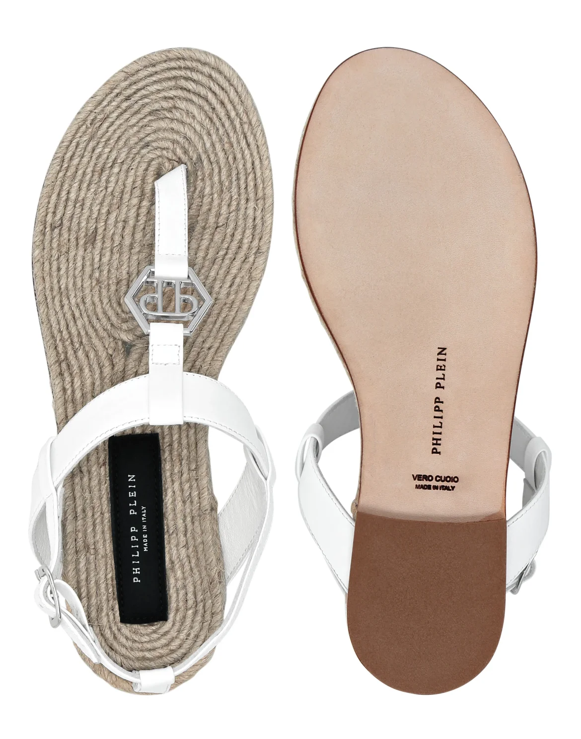 Sandal Rafia Hexagon, цвет: Белый