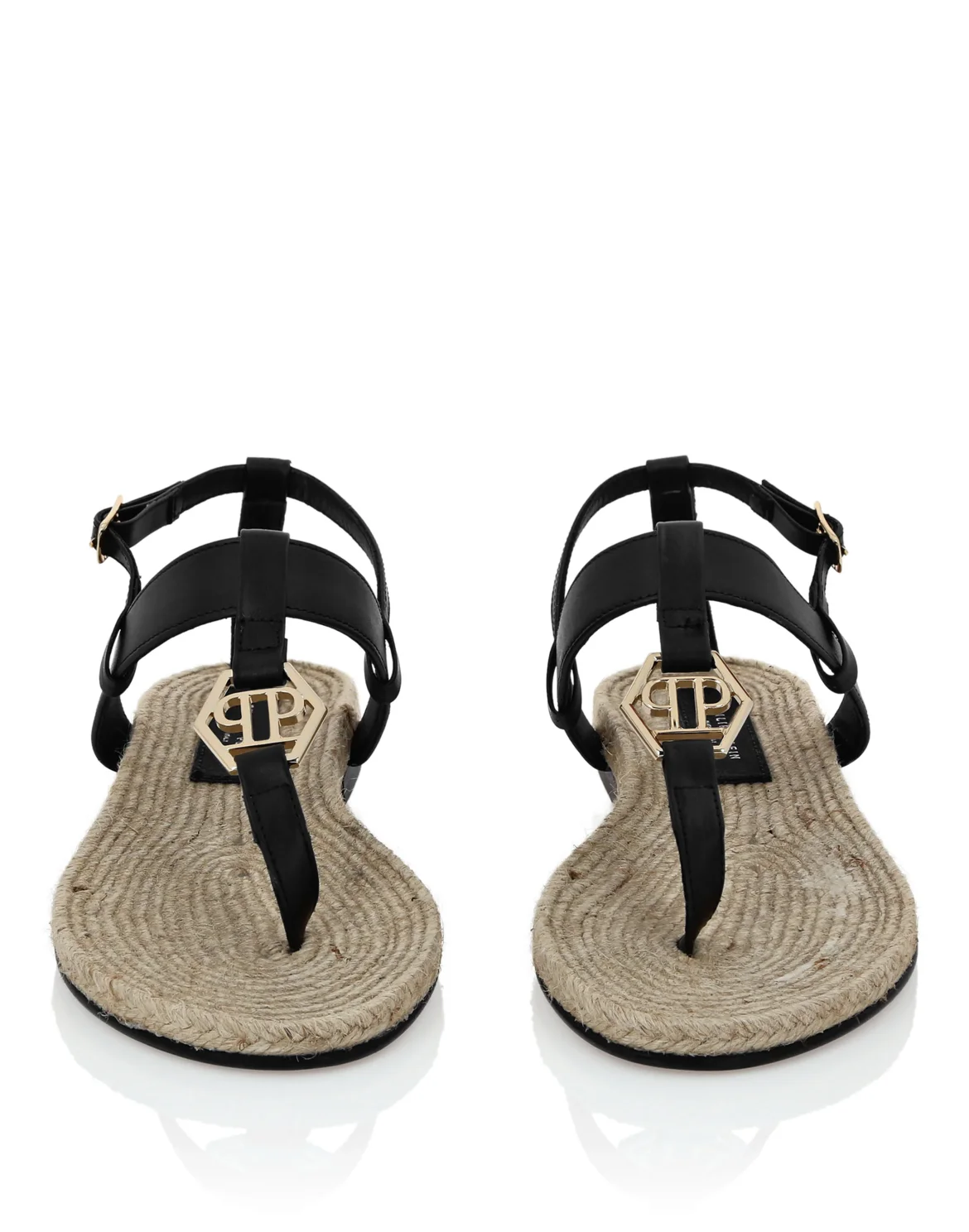 Sandal Rafia Hexagon, цвет: Черный