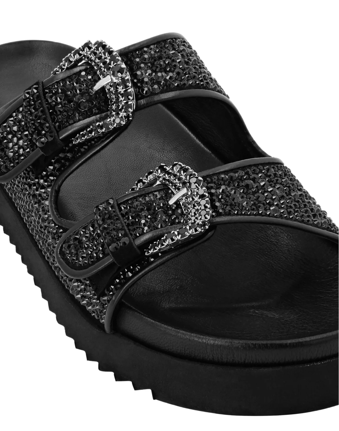 Slides Mix Strass, цвет: Черный