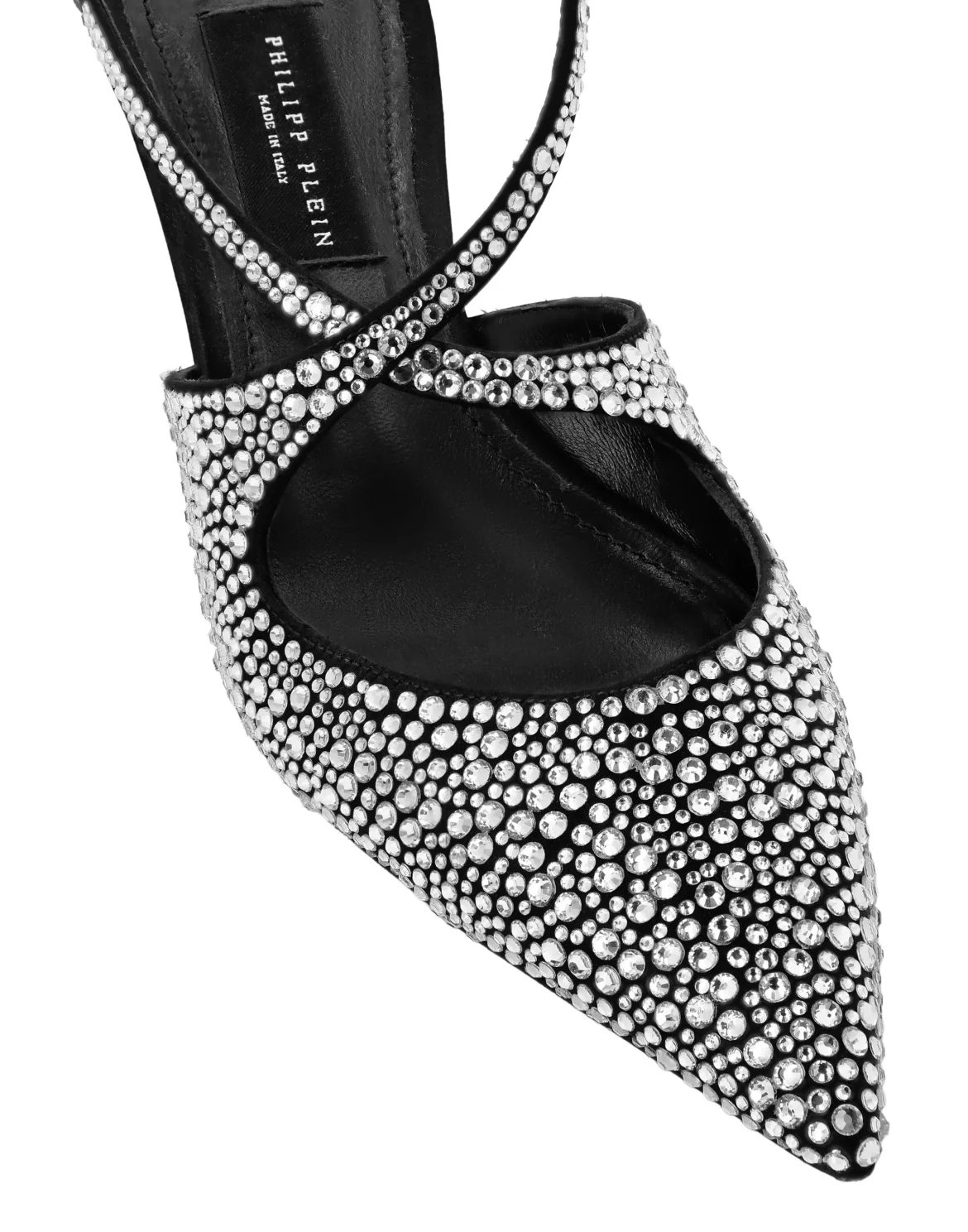 Slingback Shoes Strass, цвет: Черный
