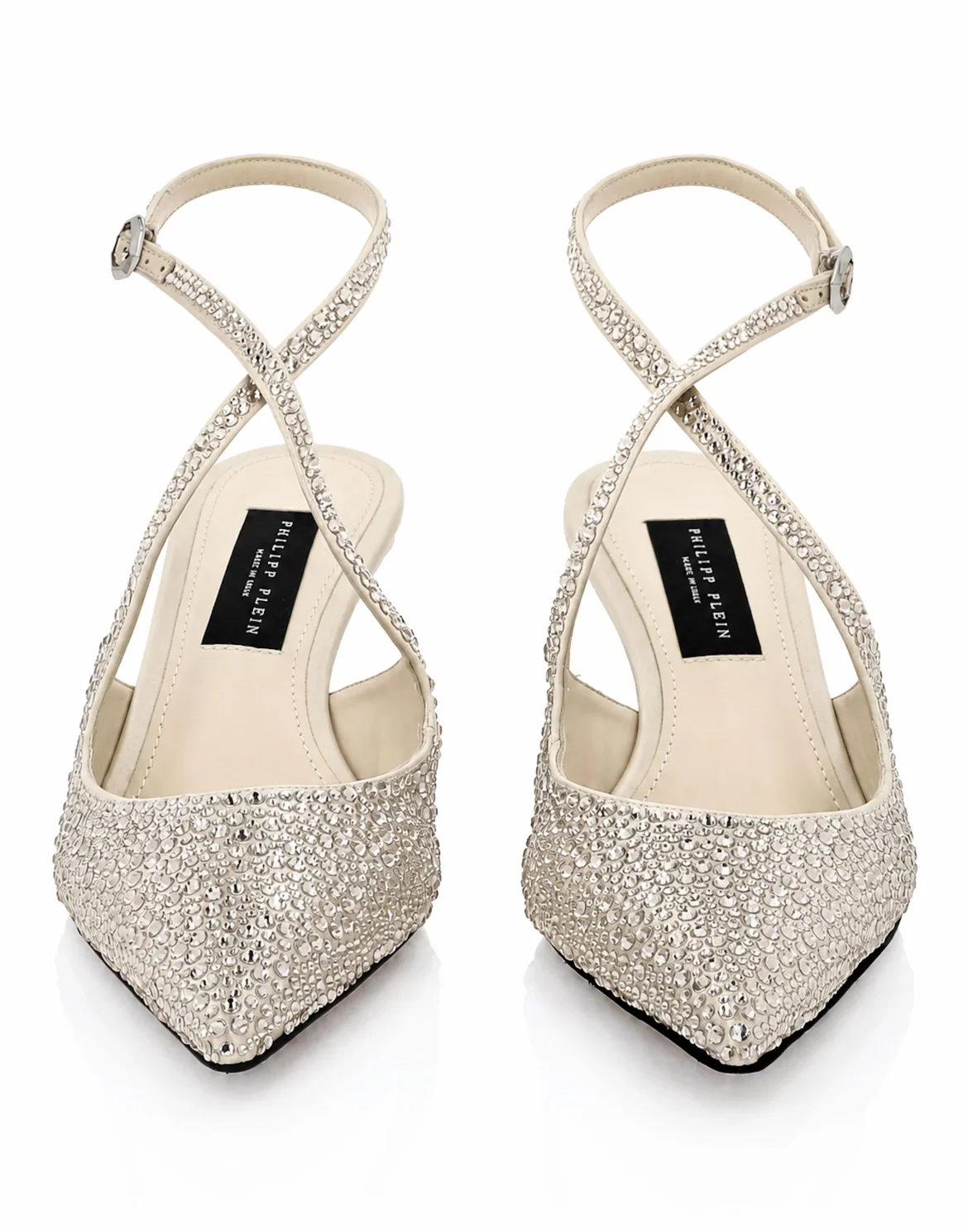 Slingback Shoes Strass, цвет: Бежевый