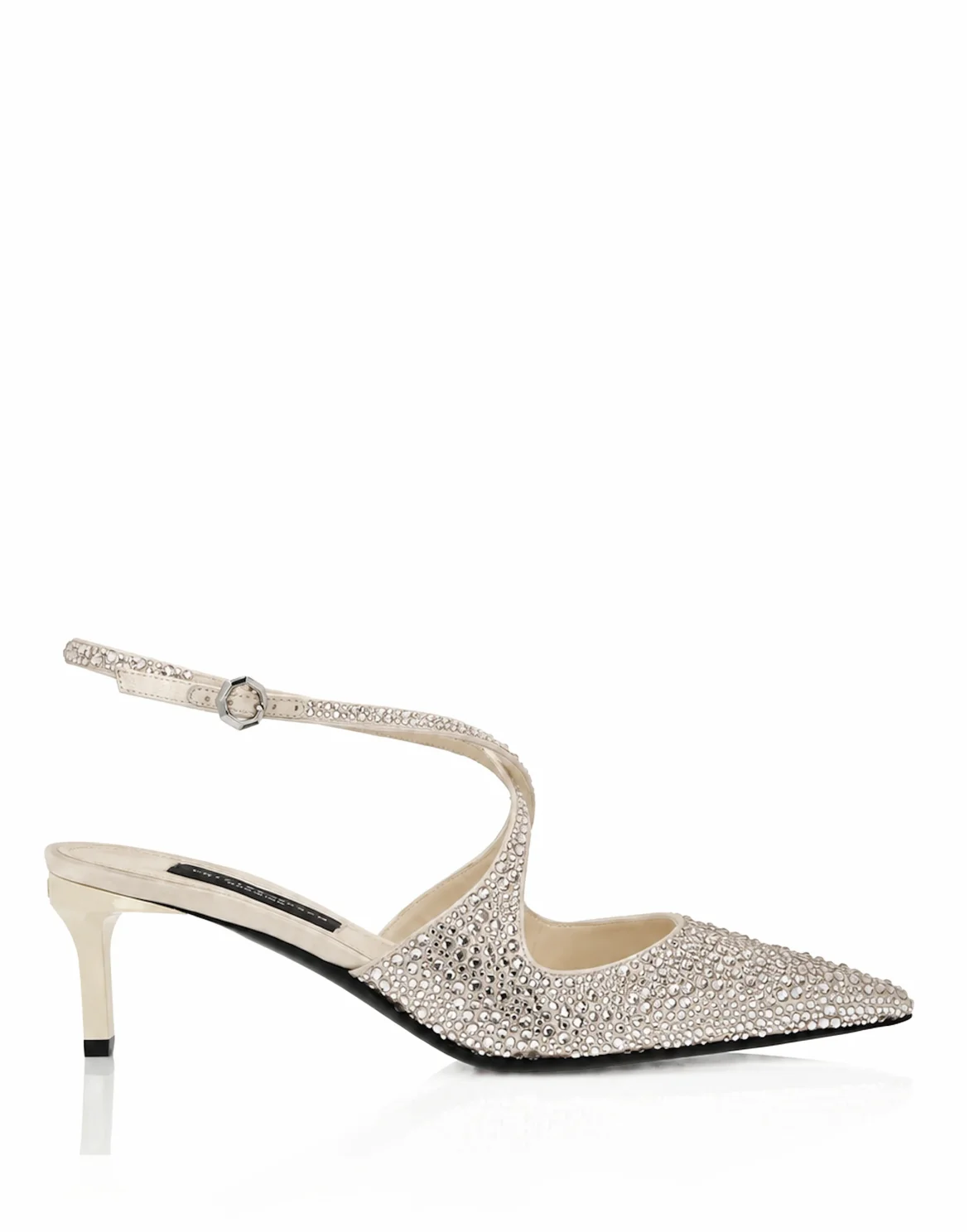 Slingback Shoes Strass, цвет: Бежевый