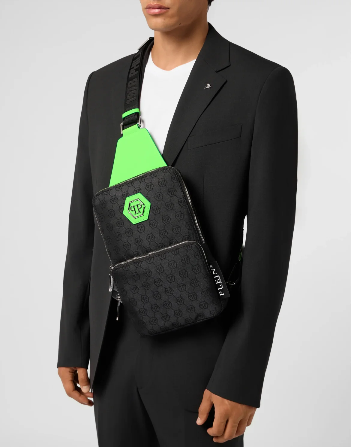 Cross Body Bag Jacquard Monogram, цвет: Зеленый