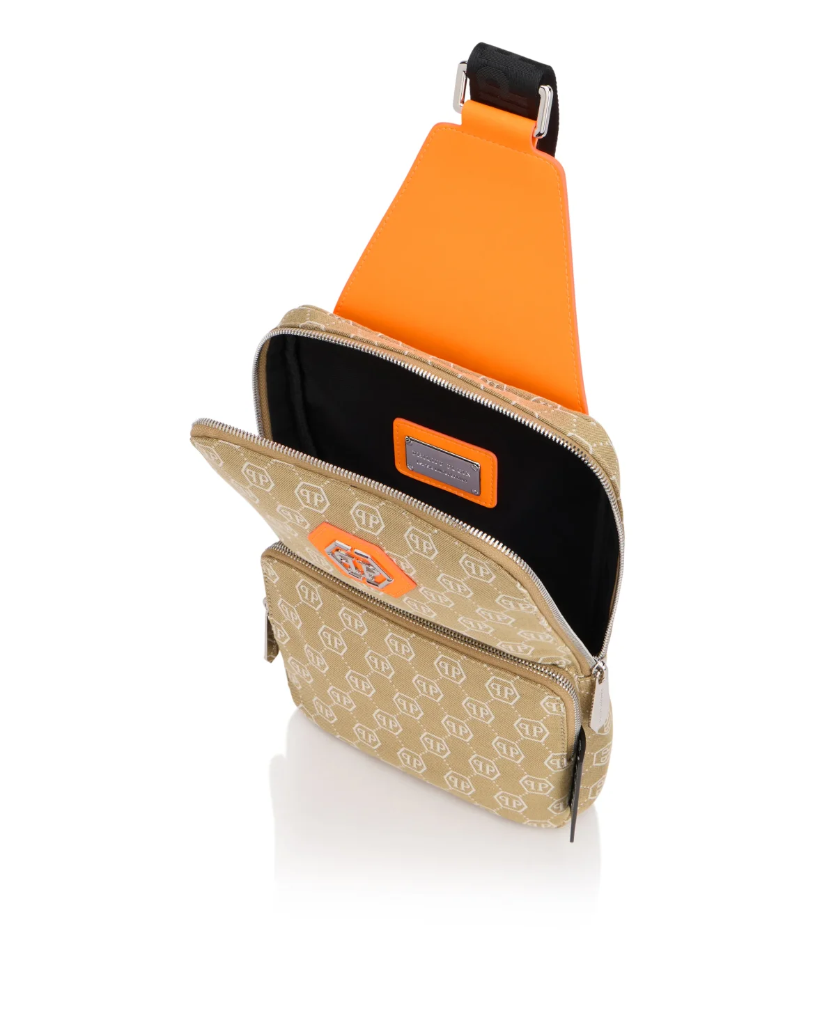 Cross Body Bag Jacquard Monogram, цвет: Оранжевый