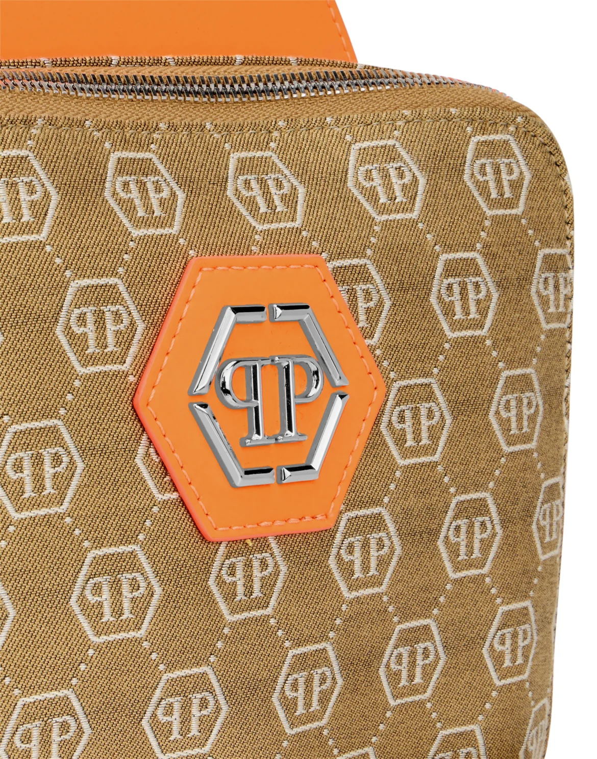 Cross Body Bag Jacquard Monogram, цвет: Оранжевый
