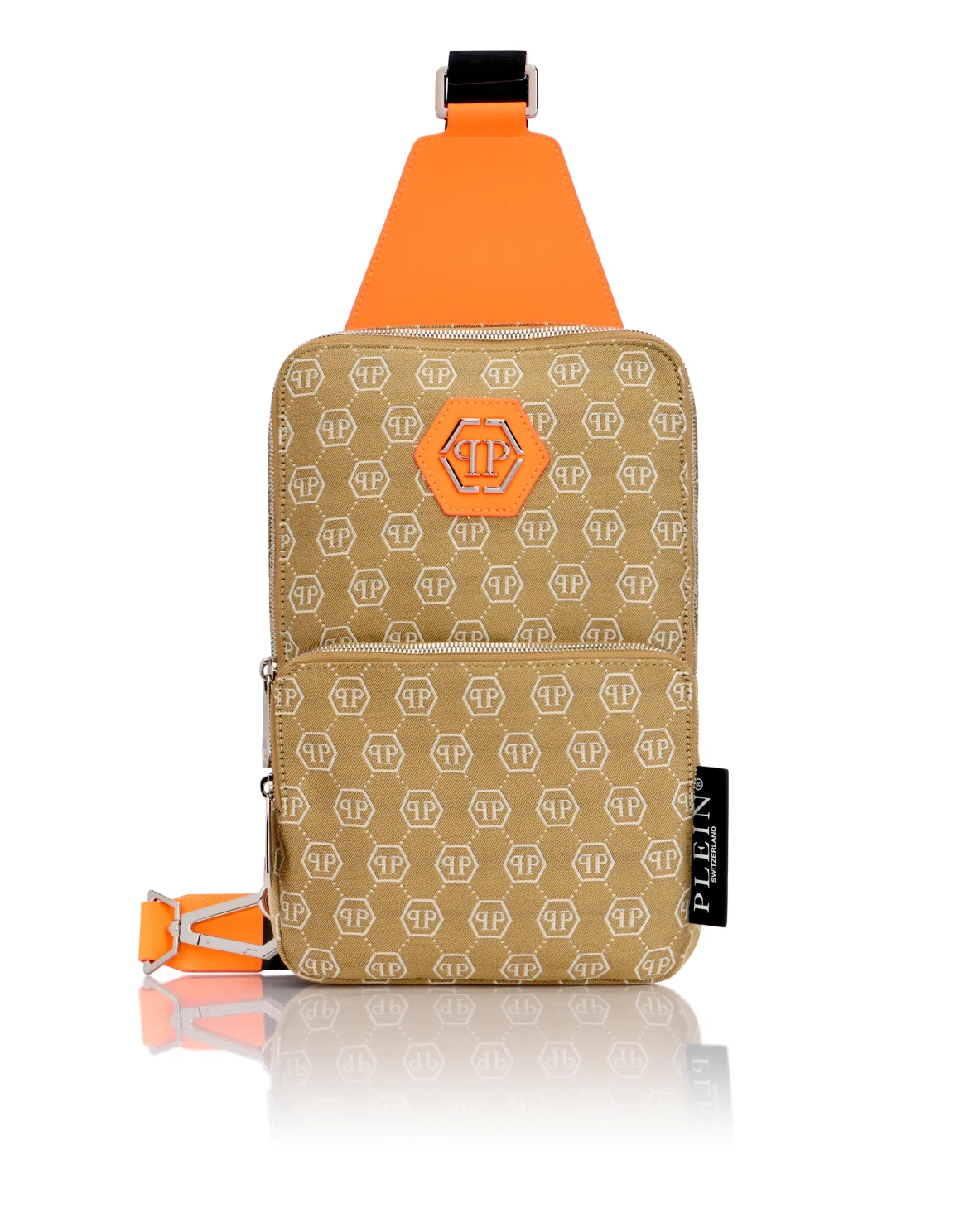 Cross Body Bag Jacquard Monogram, цвет: Оранжевый