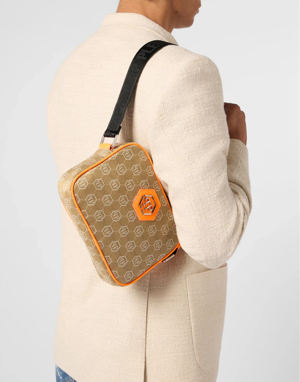 Belt Bag Jacquard Monogram, цвет: Оранжевый
